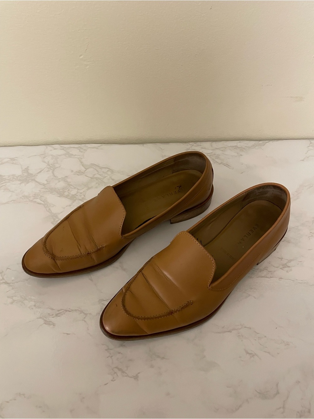 Everlane Women's Tan Leather Loafers